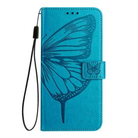 ART BUTTERFLY Copri portafoglio per TCL 501 blu