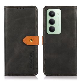KHAZNEH DUAL-COLOR Custodia a portafoglio per Xiaomi Redmi 15 / Redmi 15 5G nero