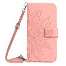 ART SUNFLOWER Custodia portafoglio con cordino per Samsung Galaxy S25+ 5G rosa