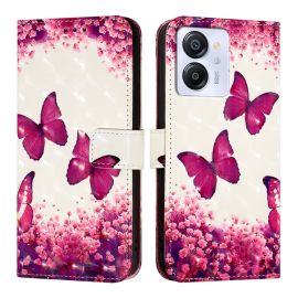 ART Copri portafoglio per Blackview Colore 8 PINK BUTTERFLY
