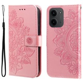 Custodia a portafoglio ART MANDALA per POCO C85 rosa