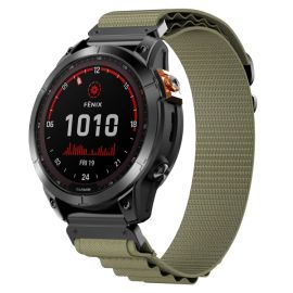 Cinturino PROTEMIO Alpine per orologi intelligenti con una larghezza di 22 mm verde kaki