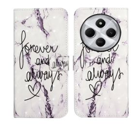 ART Cover portafoglio per Xiaomi Redmi 14C / Poco C75 WHITE MARBLE