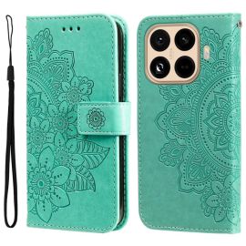ART MANDALA Custodia a portafoglio con cinturino per Xiaomi 15T Pro verde