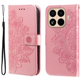 ART MANDALA Custodia a portafoglio con cinturino per Xiaomi 15T Pro rosa