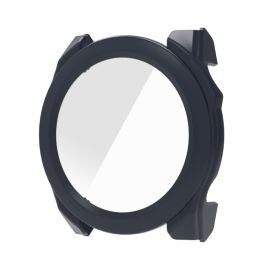 PC FULL COVER Cover in plastica con vetro per Garmin Fenix 8 AMOLED 47mm blu scuro