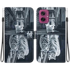 ART Copri portafoglio per Motorola Moto G55 5G TIGER