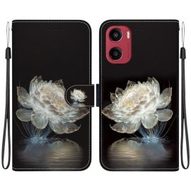 ART Cover portafoglio per Motorola Moto G05 / Moto E15 CRYSTAL PEONY