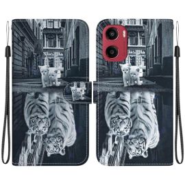 ART Copri portafoglio per Motorola Moto G05 / Moto E15 TIGER