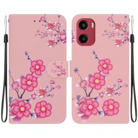 ART Copri portafoglio per Motorola Moto G05 / Moto E15 CHERRY BLOSSOM