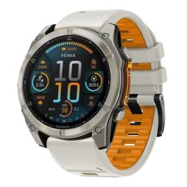 SPORTY QuickFit Cinturino di ricambio in silicone per Garmin - larghezza 26mm SAND-ORANGE