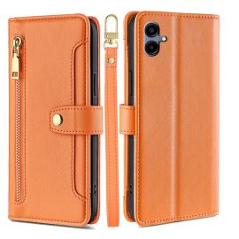 PASTEL Custodia a portafoglio per Samsung Galaxy A06 arancione