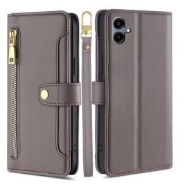 PASTEL Custodia a portafoglio per Samsung Galaxy A06 grigio