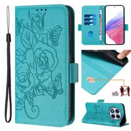 ART MEADOW Custodia a portafoglio per Xiaomi Redmi Note 14 Pro azzurro