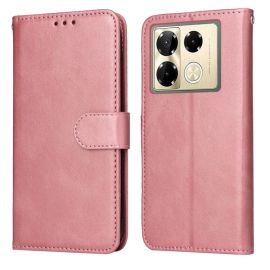 Custodia a portafoglio SMOOTH per Infinix Note 40 Pro / 40 Pro+ 5G rosa