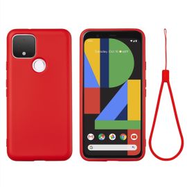 RUBBER Cover protettivo per Google Pixel 4a 5G rosso