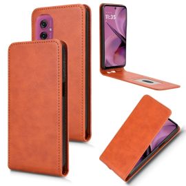 Custodia a libro per Motorola Moto G55 5G marrone
