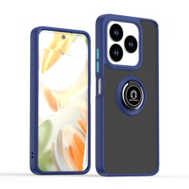 SHADOW Custodia protettiva con supporto ZTE Blade A75 blu scuro