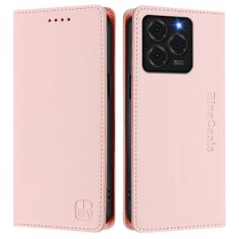 RINA Custodia Flip per Ulefone Note 20 Pro rosa chiaro