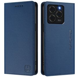 RINA Custodia Flip per Ulefone Note 20 Pro blu scuro