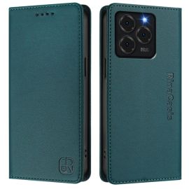 RINA Custodia Flip per Ulefone Note 20 Pro verde scuro