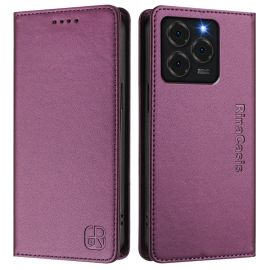 RINA Custodia Flip per Ulefone Note 20 Pro viola scuro