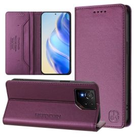 Custodia Flip RINA per Asus ROG Phone 9 / ROG Phone 9 Pro viola scuro
