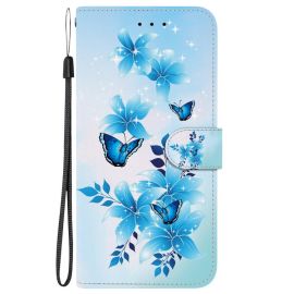 ART Copri portafoglio per Infinix Hot 50 5G BLUE BUTTERFLIES