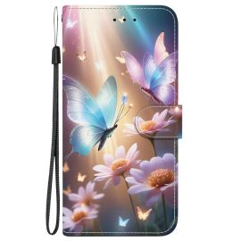 ART Copri portafoglio per Infinix Hot 50 5G BUTTERFLY FLOWER