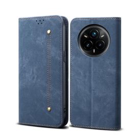 Portafoglio DENIM per Realme 14 Pro 5G blu