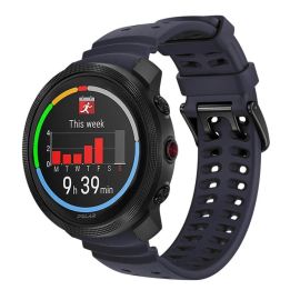 SILICONE Cinturino intercambiabile per Polar Vantage M3 blu scuro