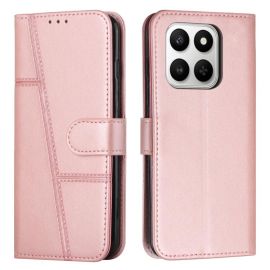 Custodia a portafoglio STITCHED per Honor 400 Smart 5G / Honor X7d rosa