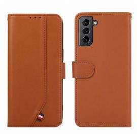 ABEEL DELICATE Custodia a portafoglio Samsung Galaxy S21 5G marrone