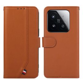 ABEEL DELICATE Custodia a portafoglio Xiaomi 15T marrone