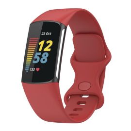 Cinturino di ricambio in SILICONE per Fitbit Charge 6 / Charge 5 rosso