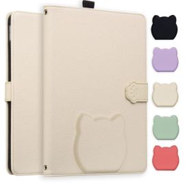 CAT FLIP Custodia a libro per Amazon Kindle Scribe 2024 / Kindle Scribe 2022 APRICOT WHITE