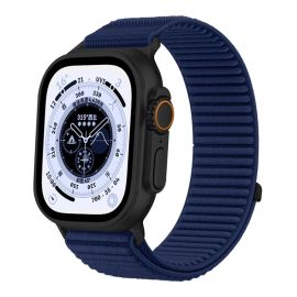 xDfind Cinturino di ricambio in NYLON per Apple Watch 44 / 45 / 46 / 49mm blu scuro