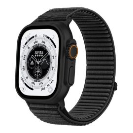 xDfind Cinturino di ricambio in NYLON per Apple Watch 38 / 40 / 41 / Apple Watch 10 / 11 42mm nero