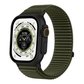 xDfind Cinturino di ricambio in NYLON per Apple Watch 38 / 40 / 41 / Apple Watch 10 / 11 42mm verde scuro