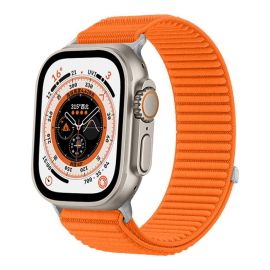 xDfind Cinturino di ricambio in NYLON per Apple Watch 38 / 40 / 41 / Apple Watch 10 / 11 42mm arancione