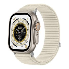 xDfind Cinturino di ricambio in NYLON per Apple Watch 38 / 40 / 41 / Apple Watch 10 / 11 42mm STARLIGHT