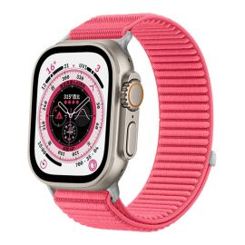 Cinturino di ricambio xDfind in NYLON per Apple Watch 38 / 40 / 41 / Apple Watch 10 / 11 42mm RED-PINK
