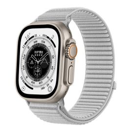 xDfind Cinturino di ricambio in NYLON per Apple Watch 38 / 40 / 41 / Apple Watch 10 / 11 42mm grigio