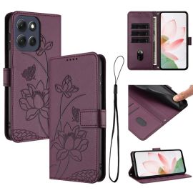 ART LOTUS Custodia a portafoglio per Motorola Moto G86 Power 5G, viola scuro