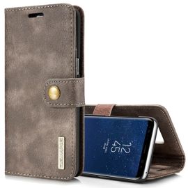DG.MING Custodia a portafoglio 2 in 1 Samsung Galaxy S8 grigio