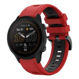 SPORTY Cinturino di ricambio in silicone Garmin Forerunner 955 RED-BLACK