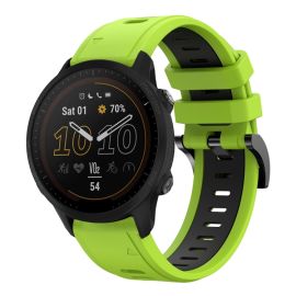 SPORTY Cinturino di ricambio in silicone Garmin Forerunner 955 LIME GREEN-BLACK