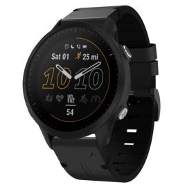 LEATHER Cinturino in pelle nero per Garmin Forerunner 955