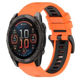 SPORTS Cinturino in silicone sostituibile Garmin Fenix 8 47mm arancione
