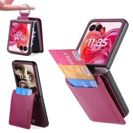 CARD Cover con scomparti per carte Motorola Razr 60 Ultra bordeaux